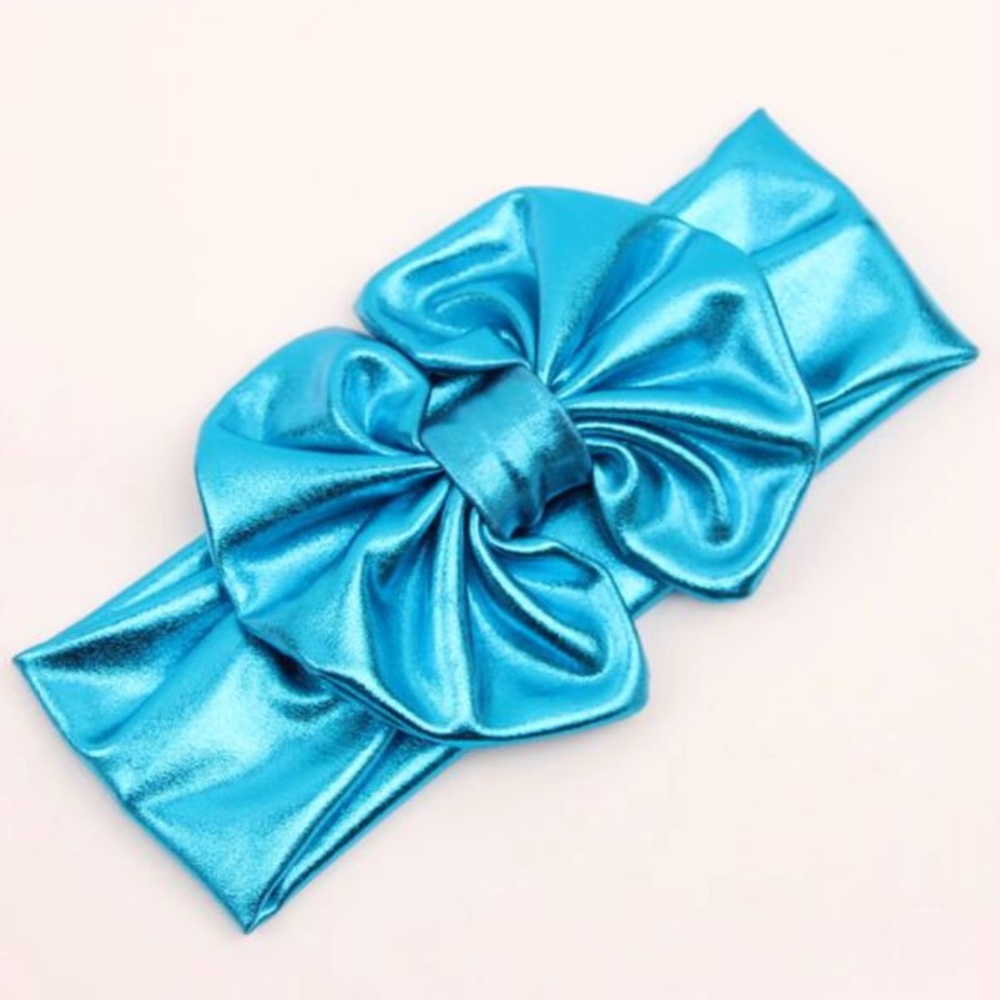 Metallic bowknot headband